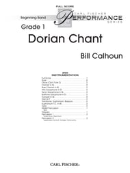 Dorian Chant band score cover Thumbnail